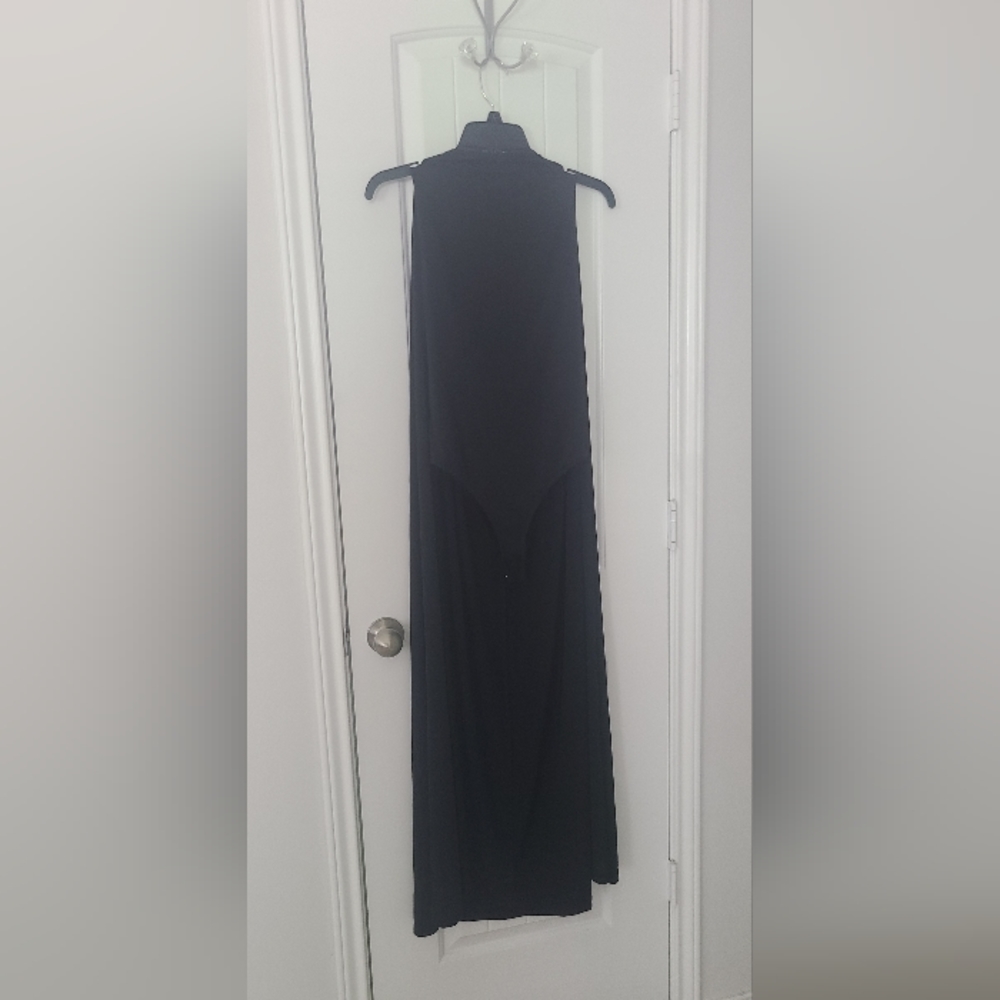 Caped Body Con Bodysuit